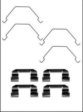 SET ASSEMBLY PADS BRAKE MAZDA 323 98-  