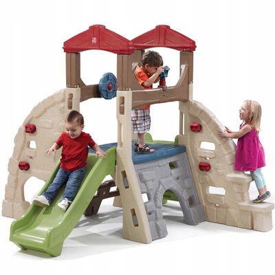 PLAC ZABAW SKAŁKA WSPINACZKA ZE ZJEŻDŻALNIĄ DLA DZIECI Step2