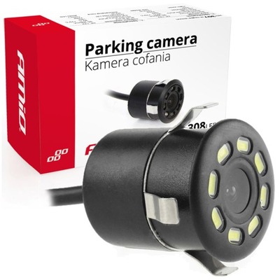 KAMERA COFANIA STATYMO ATSTUMO HD-308 18,5MM 12V NIGHT VISION DOSWIETLENIE LED 