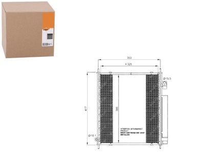 Конденсатор кондиционера honda jazz 02- nrf фото №1