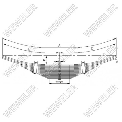 RESORTE BPW SCHOMÄCKER 88071500, O.E. 0508205010  