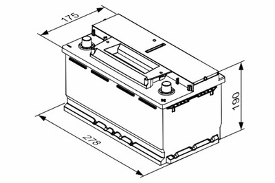 АКУМУЛЯТОР BOSCH 12V 70AH 760A СТАРТ&STOP EFB P + 1 278X175X190 B13