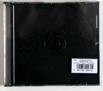 Pudełko Na CD SuperSlim 5 szt. Czarne NOWE