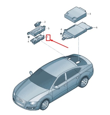 Audi a7 sportback 4g rear задні двері керування unit 4g8959107r фото №1