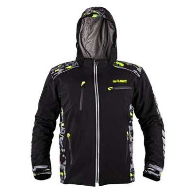 Męska kurtka motocyklowa z kapturem Softshell M