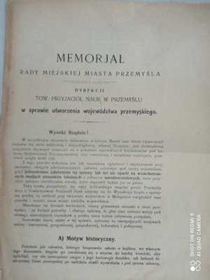 Memorjał Rady Miejskiej Miasta Przemyśla...