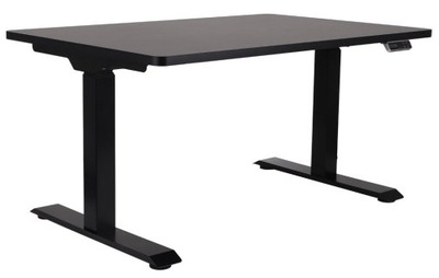 Regulowane biurko gamingowe Czarne 120x80 cm