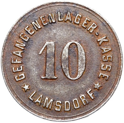 + Lamsdorf - Łambinowice - 10 Pfennig - OBÓZ LAGER