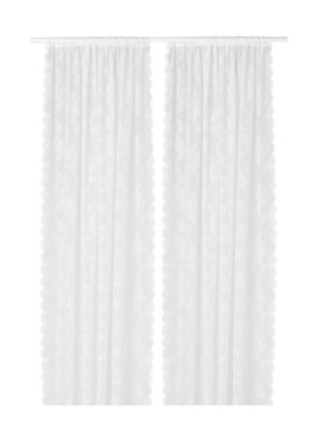 IKEA ALVINE SPETS FIRANKI FIRANY 145X300 KREMOWY