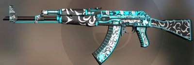 AK-47 MGLISTY FRONT FRONTSIDE MISTY CS GO Skin CS2