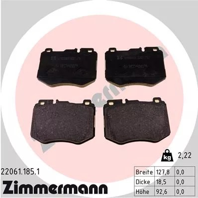 PADS HAMULC. MERCEDES W205 C-KLASA 14- FRONT  