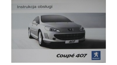 PEUGEOT 407 CUPÉ POLSKA LIBRO MANTENIMIENTO KOLOROWA  