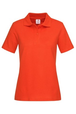 Koszulka Polo damska STEDMAN ST 3100 r. L pomarań