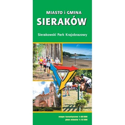 SIERAKÓW MIASTO I GMINA mapa 1:60T1:12,5T TopMapa