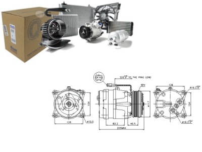 Компрессор кондиционера citroen c5 i, xantia; peuge фото №1