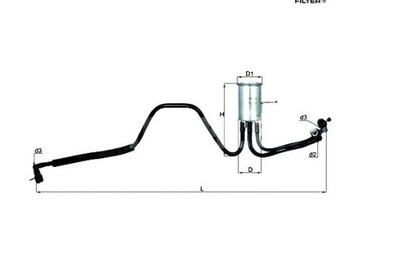 FILTRAS DEGALŲ CHRYSLER KL544 MAHLE KNECHT FILTRAS DEGALŲ KNECHT 4682569 