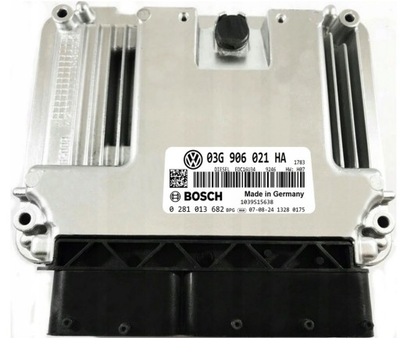 KOMPIUTERIS ECU VW BLS 03G906021HA 0281013682 IMMO OFF 