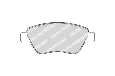 Delphi гальмівні колодки гальмівні fiat albea 1.2 178_ фото №1