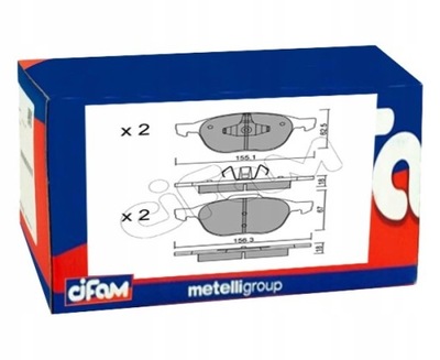 ZAPATAS DE FRENADO CIFAM DO FORD FOCUS 3 2.0  