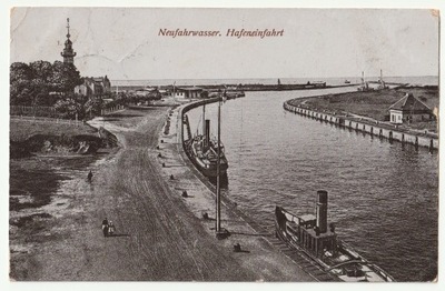 Nowy Port (Gdańsk). Neufahrwasser. Hafeneinfahrt