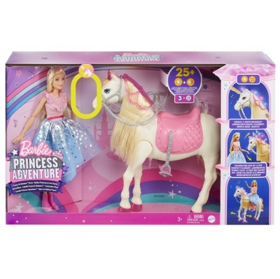 Mattel GML79 Lalka Barbie Przygody Księżniczek Koń Princess