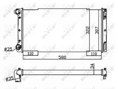 53229 RADUADOR DE AGUA FIAT PUNTO 1.9JTD 03-  