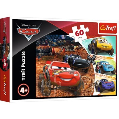 PUZZLE 60 PUZZLE AUTÁ CARS 3 CIKCAK MCQUEEN 4+ TREFL