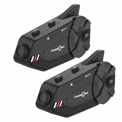 INTERKOM PARA MOTOCICLETA R1 BLUETOOTH NAGRYWANIE COMPLETO HD PARA 1000M 2 PIEZAS  