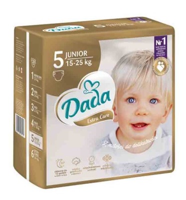 PAMPERSY DADA EXTRA CARE 5 68 SZT JUMBO 15-25