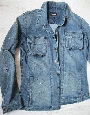 JEDYNA kurtka TIGHA patches denim jacket DIESEL