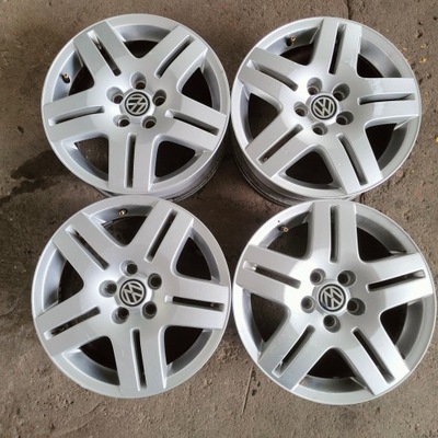 ORIGINAL LLANTAS VW GOLF IV POLO 15' 5X100 1J0 JUEGO 