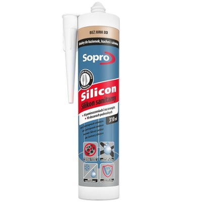 SOPRO Silikon Sanitarny 310ml Beż Jura 33