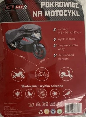 Pokrowiec na motocykl, rower GT-Max 246x104x127cm