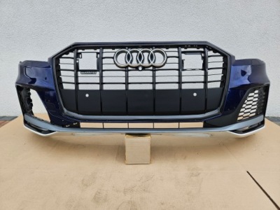 Бампер передний перед audi q7 4m0 lift s-line black фото №1