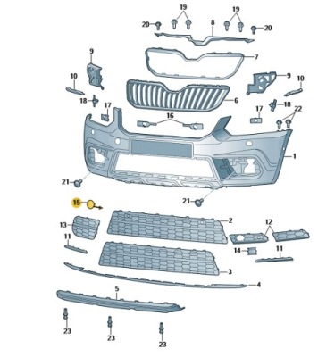 Заглушка фаркоп буксирувальний перед skoda yeti polift фото №1