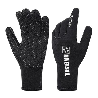Water Gloves, 5mm Neoprene Five Finger Warm XL