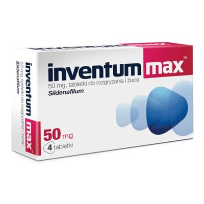 Inventum Max 50 mg x 4 tabl. POTENCJA EREKCJA