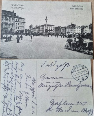 Warszawa Plac Zamkowy 1916r.