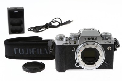 FujiFilm X-T4 body, srebrny, przebieg 4482 zdjęć