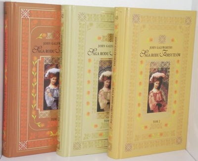 SAGA RODU FORSYTE'ÓW John Galswarthy 3 tomy HACHETTE