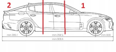 Крила задня лонжерон перед kia stinger gt gts line фото №1