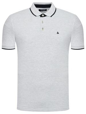 Jack&Jones Polo Paulos 12136668 Szary Slim Fit