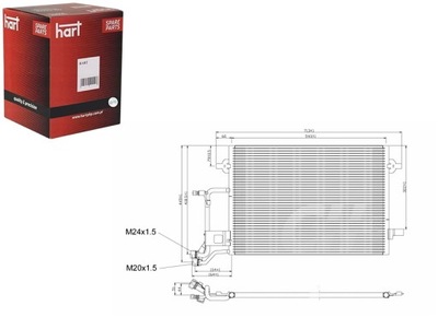 KONDENSATORIUS KONDENSATORIUS KONDICIONAVIMO AUDI A6 01-04 HART 