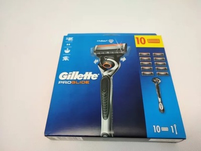 GILLETTE FUSION 5 PROGLIDE MASZYNKA DO GOLENIA, 1 SZT. + OSTRZA, 10 SZ