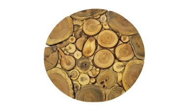 Podkładka dekoracyjna z drewnianych plastrów 16 cm
