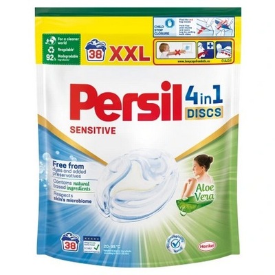 PERSIL SENSITIVE 4w1 Discs Kapsułki do prania XXL 38 szt.