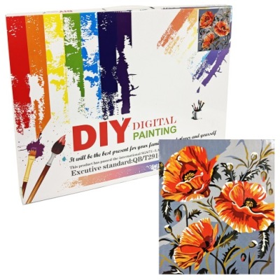 MALOWANIE PO NUMERACH PODOBRAZIE DIY DIGITAL PAINTING 40x50cm WZÓR W6433