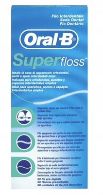 NIĆ DENTYSTYCZNA ORAL-B SUPER FLOSS 1 szt