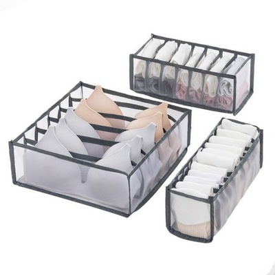 Organizer na bieliznę - 6 przegródek - wkład szuflady - składany