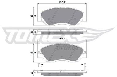 ZAPATAS HAM.PRZOD KIA SORENTO 06-  